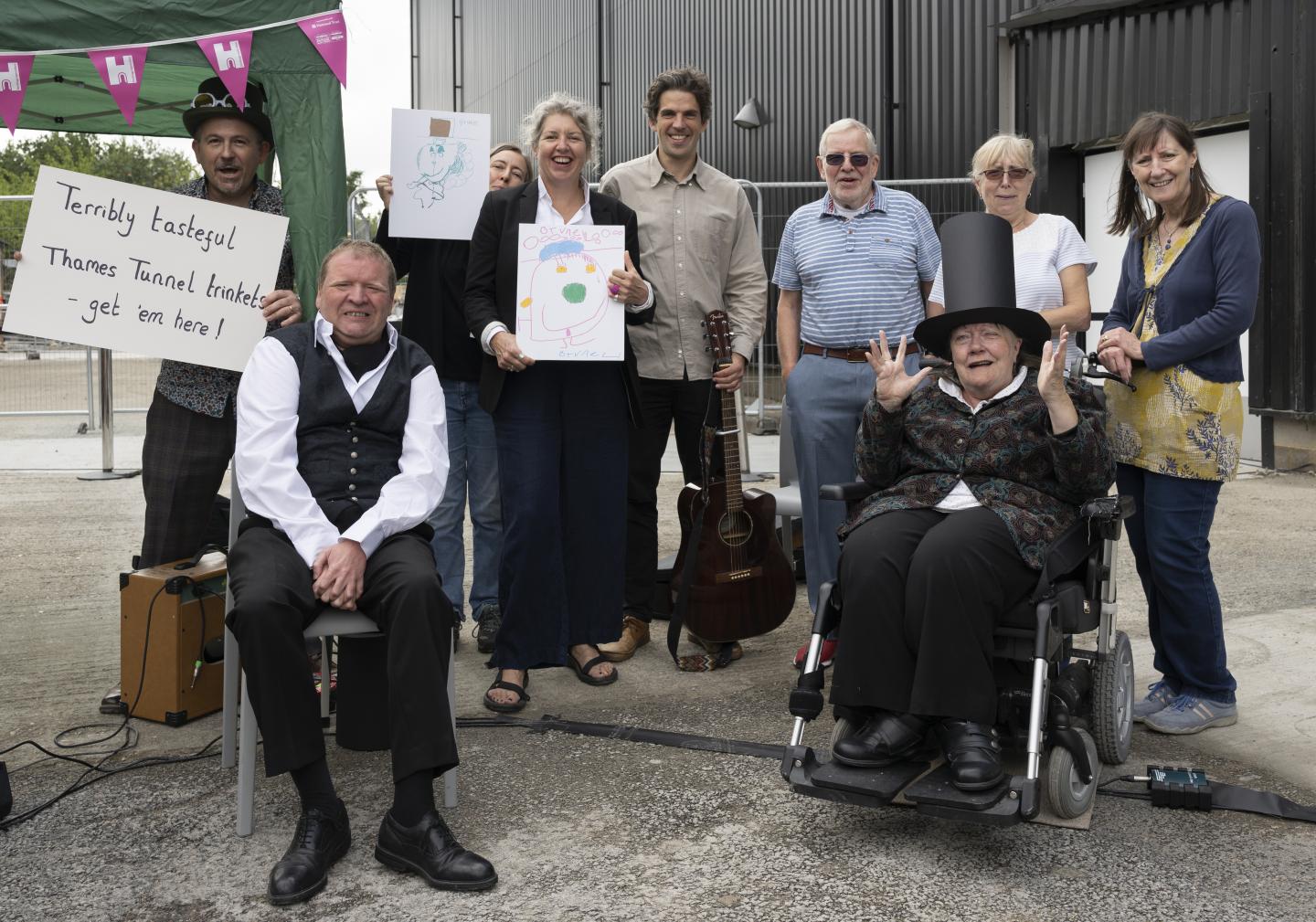 SENsory Social Club outside the Prince Philip Maritime Collections Centre