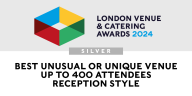 BEST UNUSUAL OR UNIQUE VENUE - up to 400 Attendees - SILVER AWARD BADGE