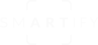 Smartify logo in white. The 'ART' in 'SMARTIFY' is highlighted